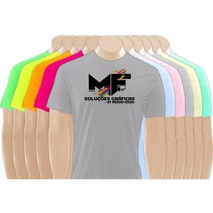 Camisa Cores Claras Personalizada Tecido Poliéster Estampa Colorida A4  Sublimação  