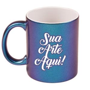 CANECA PORCELANA MÁGICA PEROLADA LIVESUB - 325 ML Porcelana 96x210mm  Sublimação  