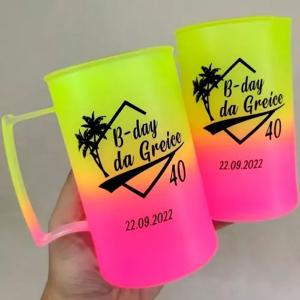 CANEQUINHA 300ML DEGRADÊ (PERSONALIZADA) Acrílico     