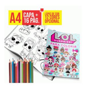 Revista de Colorir Personalizada | A4 | 16p + Capa Offset 90g/m² 21x30    