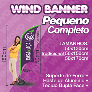 WINDBANNER 2M (SOMENTE RJ) Tecido     